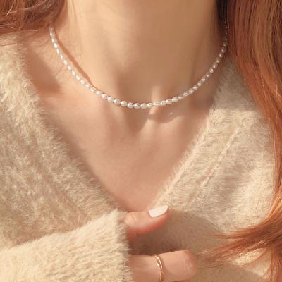 진주목걸이 [실버925]담수진주 목걸이 mini pearl necklace