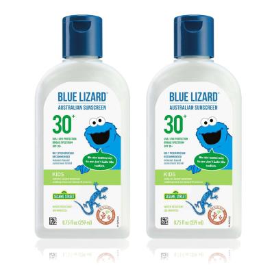 미세먼지차단선블록 BLUE LIZARD Blue Lizard Sunscreen 블루리자드 키즈 어린이 물놀이 선블럭 미네랄 선크림 SPF30+ 148ml 2팩, 1개, 148ml