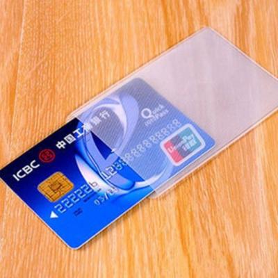 투명명함케이스 비닐 카드 케이스 교통카드 수납 보관 신분증 명함 보호 필름 투명 100P