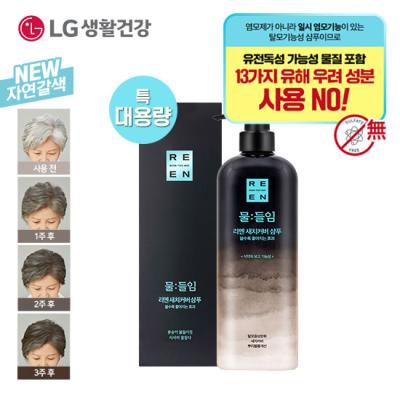 리엔물들임샴푸 [자연갈색]LG 리엔 물들임 새치커버 샴푸 대용량 550ml, 단품