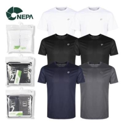 네파쿨티셔츠 네파 여름용 남여공용 더블팩 기능성 라운드 반팔 티셔츠(2장) - 7HG5300