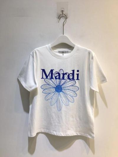 마르디 신상 편안한 마르디 마르디-클래식 플라워 프린팅 라운드 넥 반팔 티셔츠 여성용 캐주얼 2 가지 색상