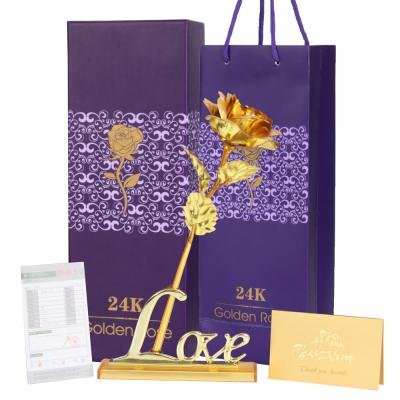 부인선물 부부의날 성년의날 생일 금장미 꽃선물 세트 + 쇼핑백