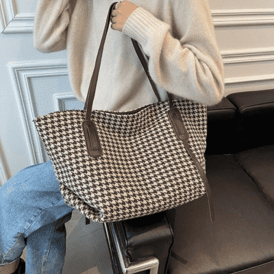 체크무늬가방 스타일리브 여성 체크 핸드백 숄더백 여자 데일리 가방