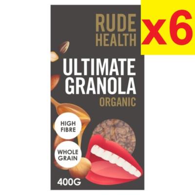 루드헬스 [영국발송] 400g 6팩 루드 헬스 오가닉 얼티메이트 그레놀라 아침식사 Rude Health Organic Ultimate Granola