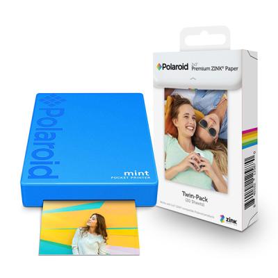포토프린터 폴라로이드 Mint Printer 스마트폰 포토 프린터 블루 + 인화지 20p, POLMP02