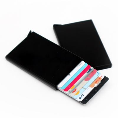 카드지갑소량제작 디프 RFID차단 슬라이드 카드 지갑 홀더 케이스